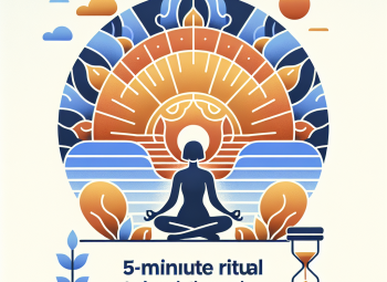 Ritual de 5 minutos para romper la rutina: un inicio sencillo y efectivo