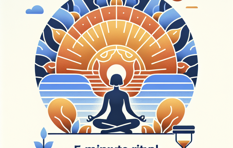 Ritual de 5 minutos para romper la rutina: un inicio sencillo y efectivo