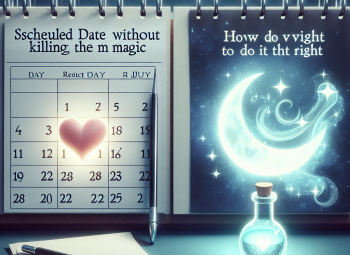 La “cita programada” sin matar la magia: cómo hacerlo bien