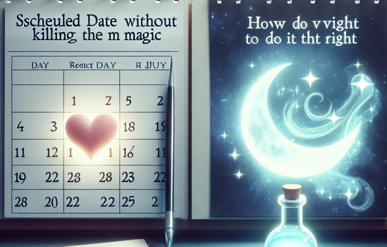 La “cita programada” sin matar la magia: cómo hacerlo bien