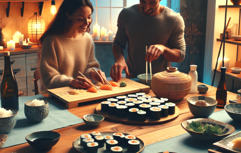 Noche de sushi en casa sin estrés: versión fácil para parejas