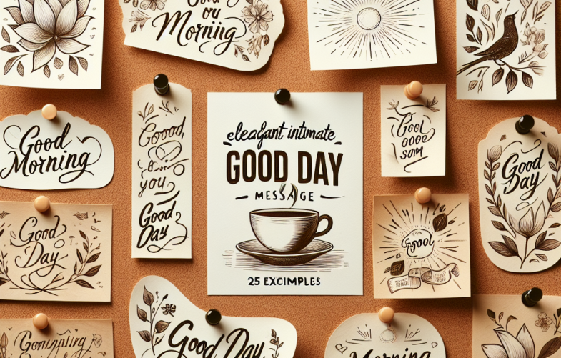 Ideas de mensajes de buen día con tono íntimo: 25 ejemplos elegantes