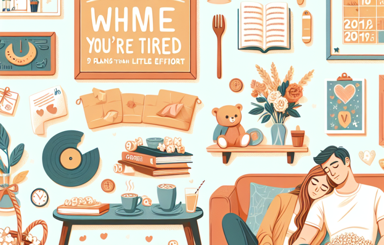 Ideas de citas en casa cuando estás cansado: 9 planes que requieren poco esfuerzo