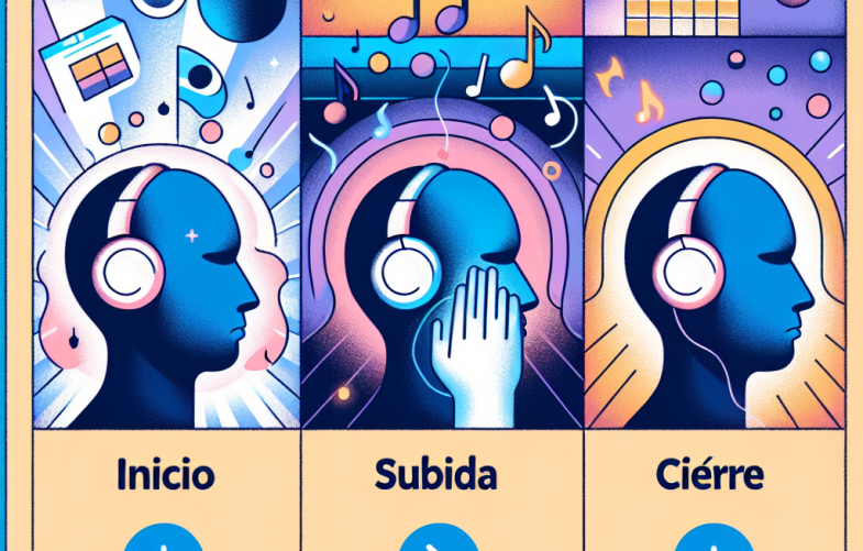 Cómo crear una playlist íntima por fases: inicio, subida y cierre